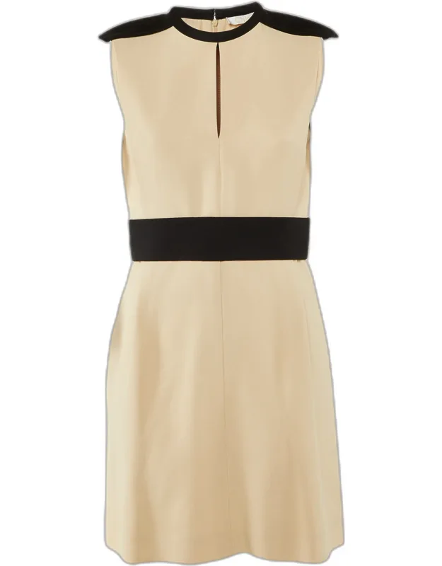 Crepe Sleeveless Mini Dress