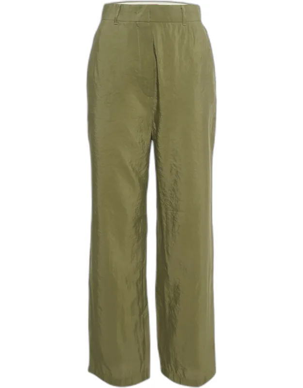 Crepe Straight Leg Trousers