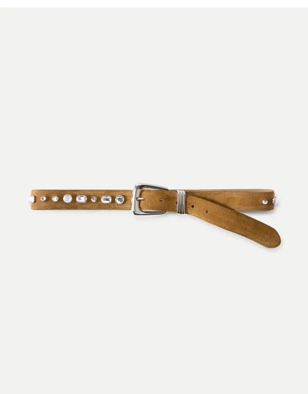 Arch Suede Embellished Belt
