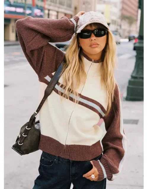 Lexanne Zip Through Knit Jumper