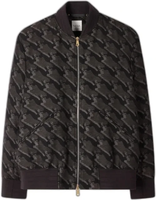 Rabbit Jacquard Bomber Jacket