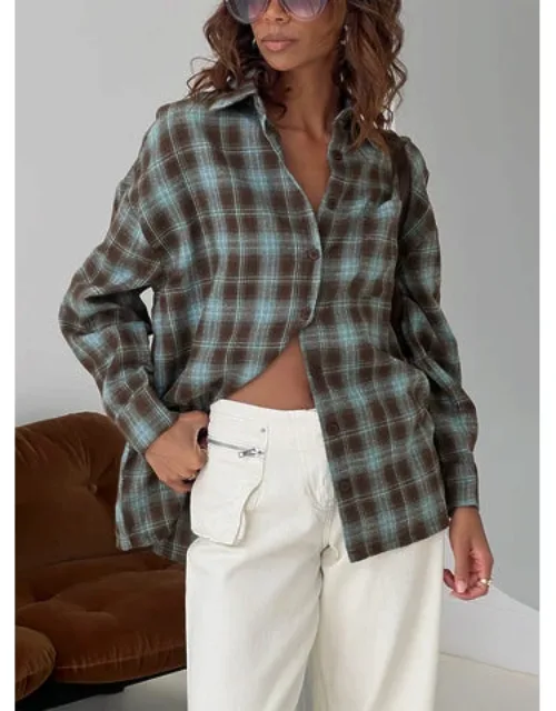 Perlita Long Sleeve Collared Shirt