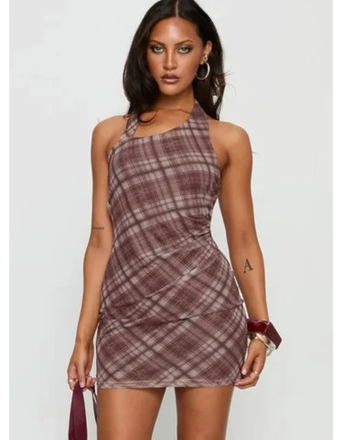 Halter Cut Out Mini Dress