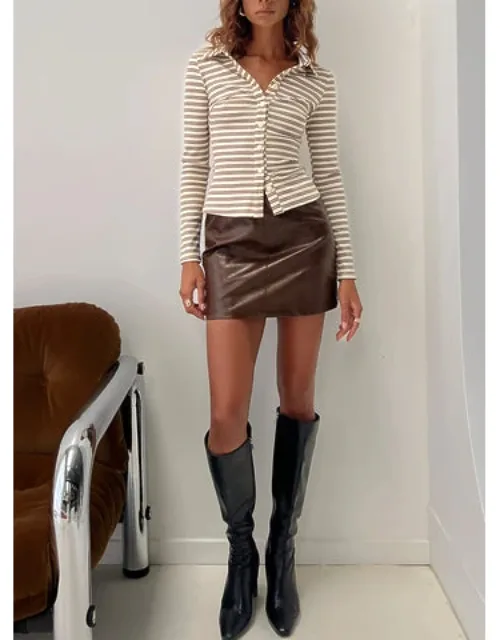 Vivienna Faux Leather Mini Skirt