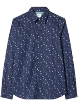 Tailored-fit 'dice' Print Shirt