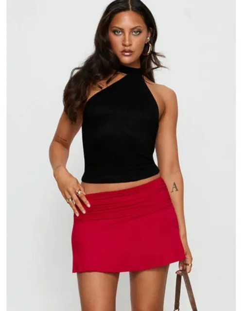 Ruched Mini Skirt