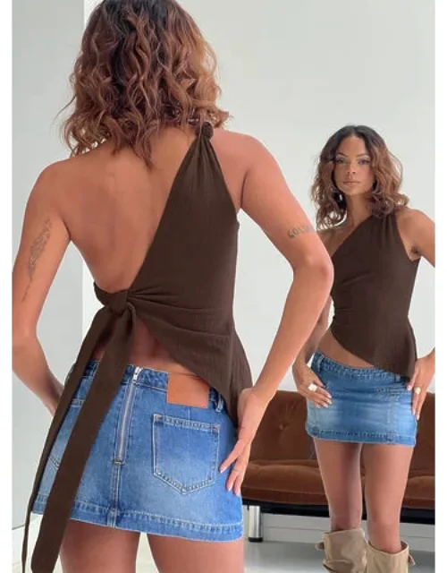 One Shoulder Tie Top