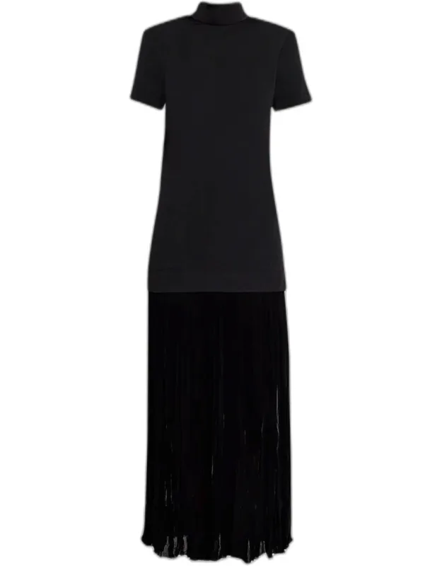 Tie-neck Maxi Dress