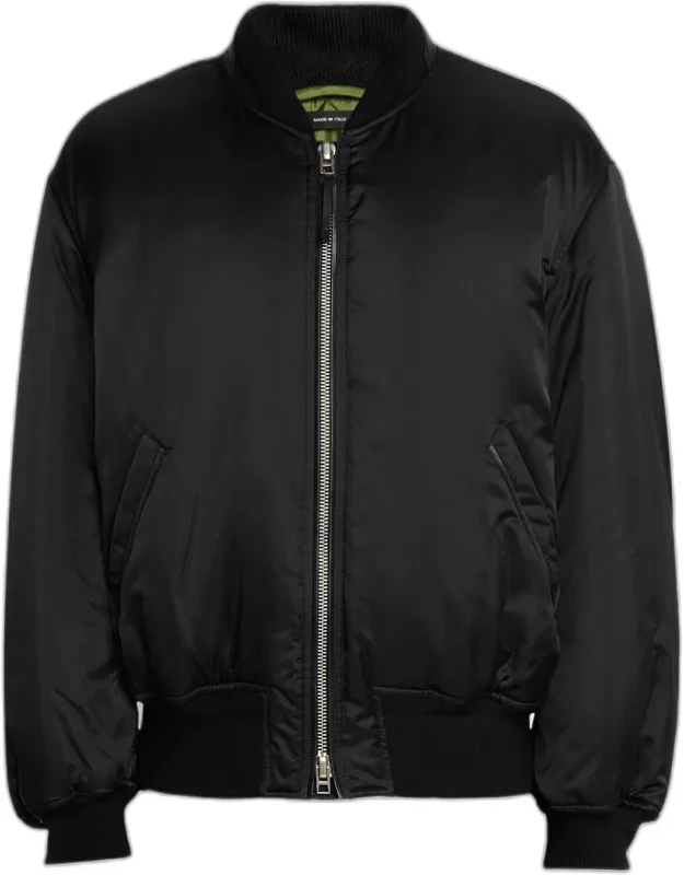 Silk Satin Bomber Jacket