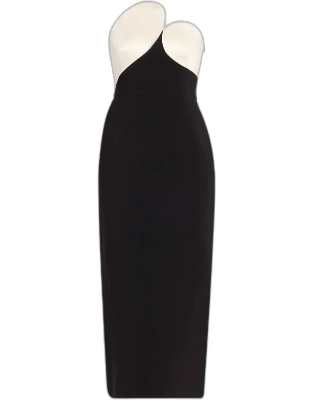 Court Strapless Bodycon Midi Dress