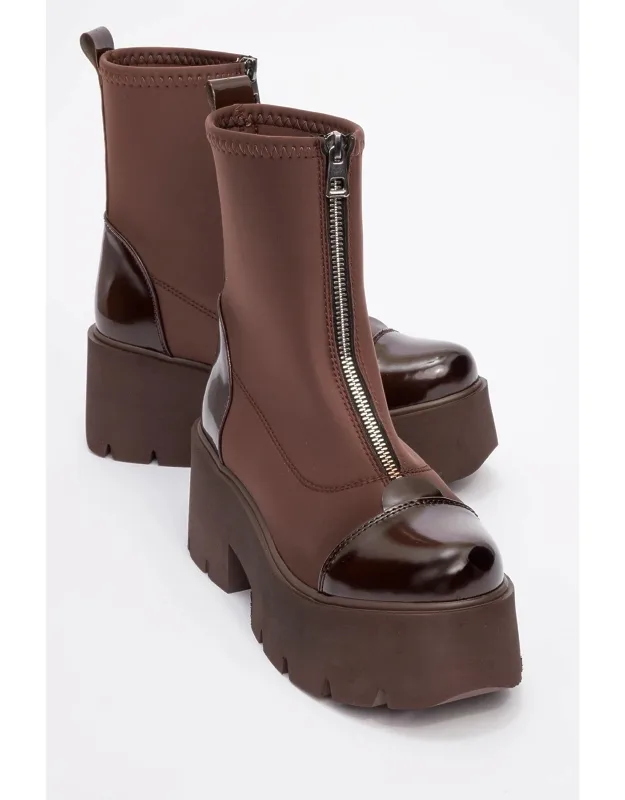 Bray Patent Chunky Boots