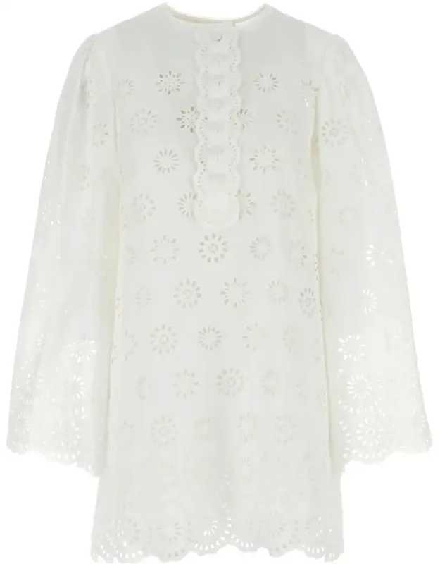 Broderie Anglaise Mini Dress