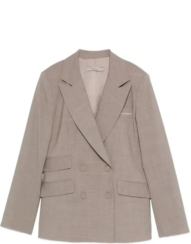 Blazer Featuring A Double-breasted Closure