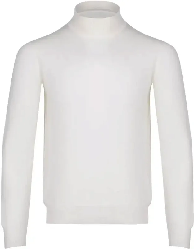 Sweater Made Of Virgin Wool, High Ribbed Collar