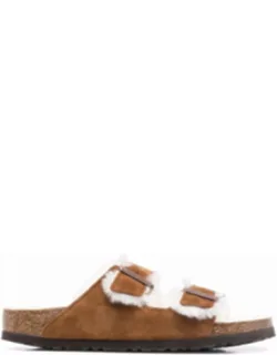 Arizona Shearling Mink, Suede Leather Shoes