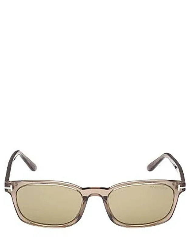 Tom Ford Eyewear Sunglasses Ft1300 45n Shiny Light Brown Acetate Italy