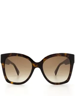 Gucci Eyewear Sunglasses Gg0459s 002 Brown Acetate Italy