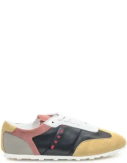 Multicolor Leather And Suede Sneakers