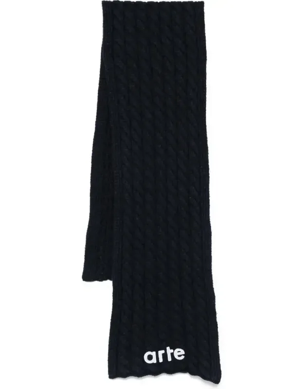 Textured Logo Scarf