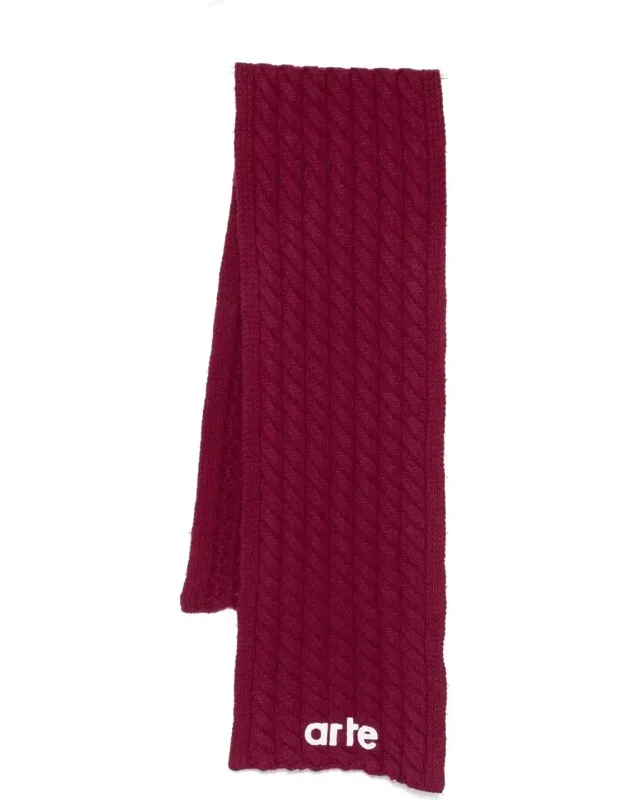 Textured Logo Scarf