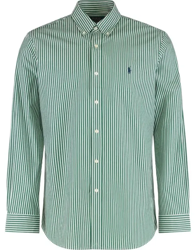 Shirt In Cotton With Stripes