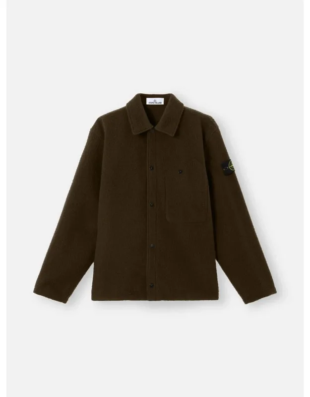 Nylon And Wool Overshirt Jacket