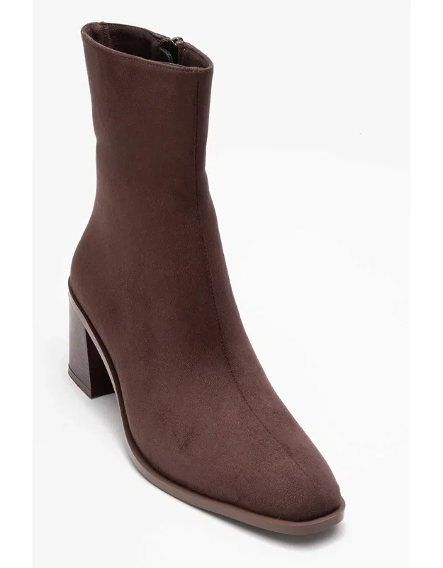 Block Heel Ankle Boot