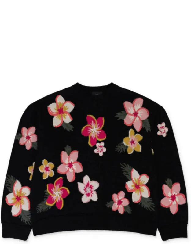 Flowers Intarsia Sweater