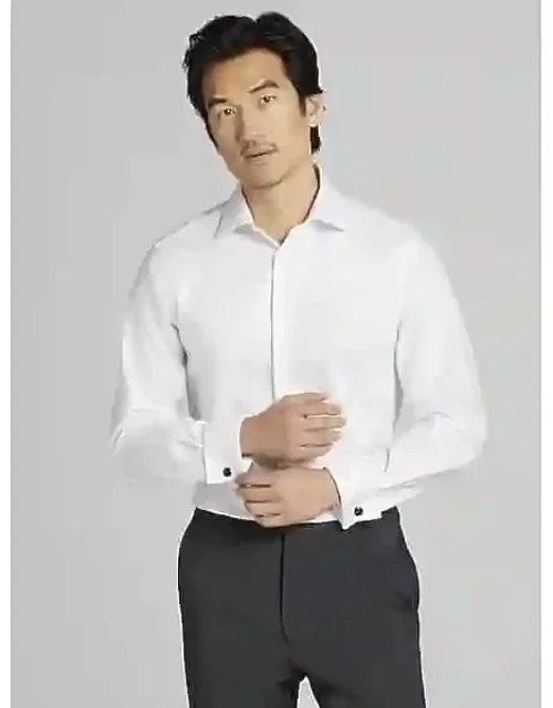 Slim Fit Solid French Cuff Dress Shirt