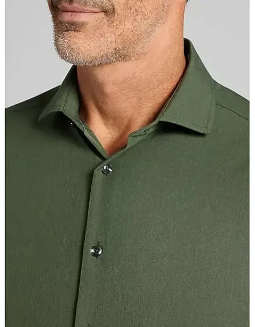 Modern Fit 4-way Stretch Button Up Shirt