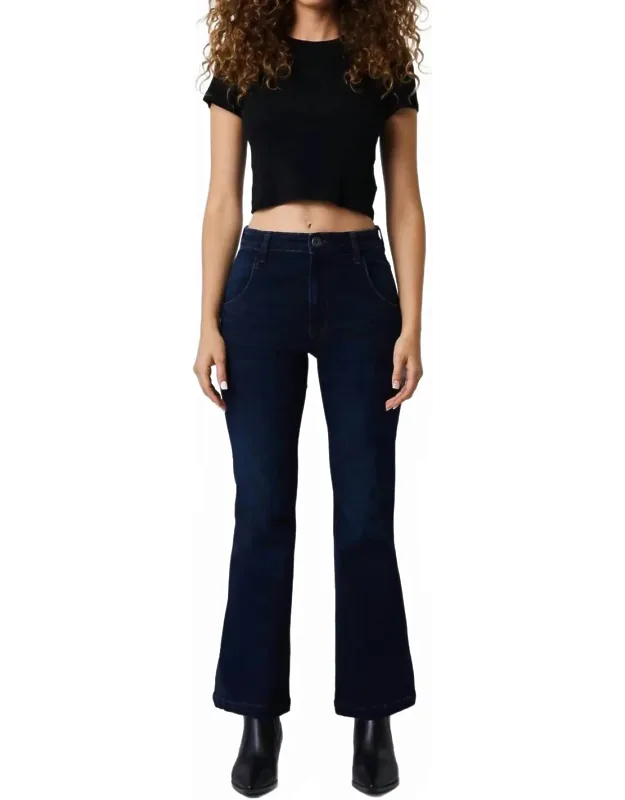 High Rise Trouser Flare Jeans