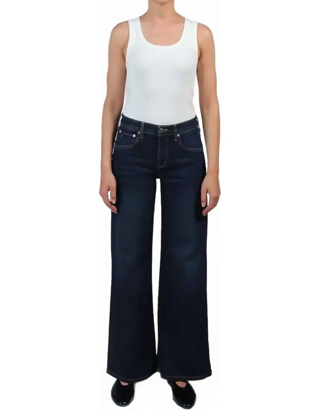 Romi Mid Rise Wide Leg Jeans
