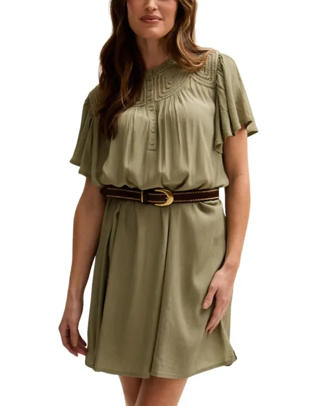 Roma Angel Sleeve Mini Dress
