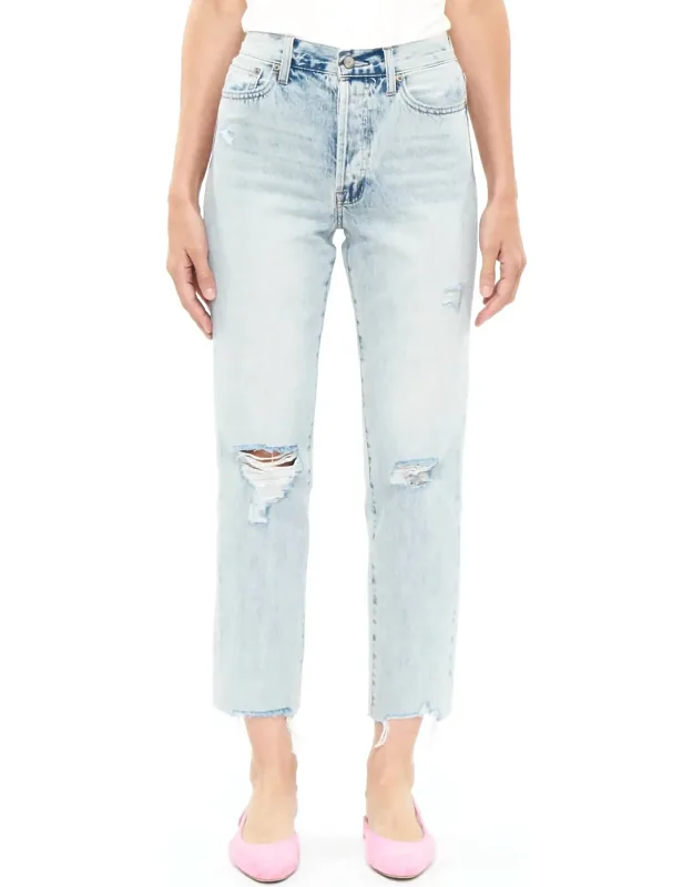 High Rise Straight Jeans