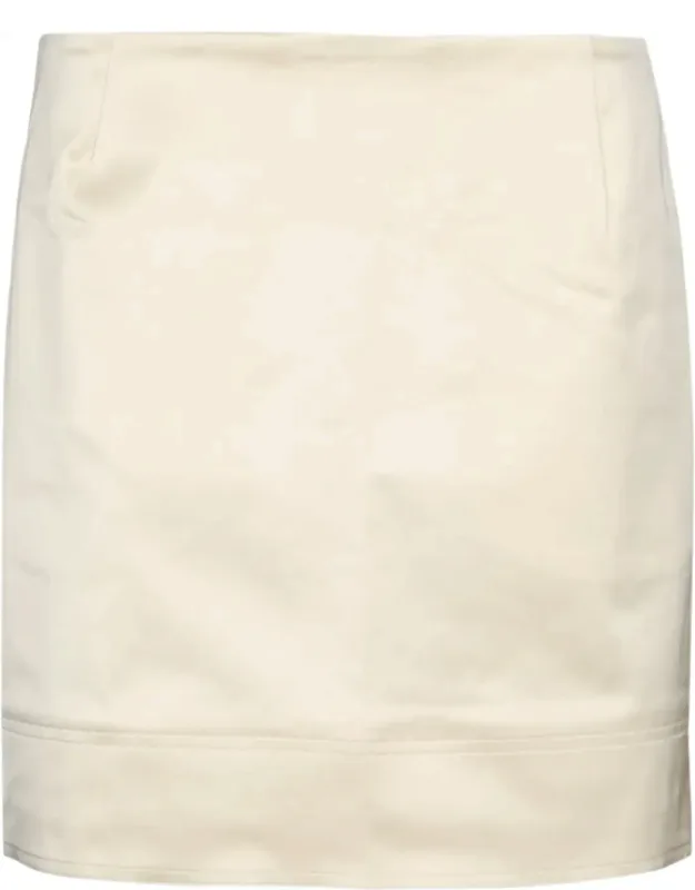 Crepe Mini Skirt