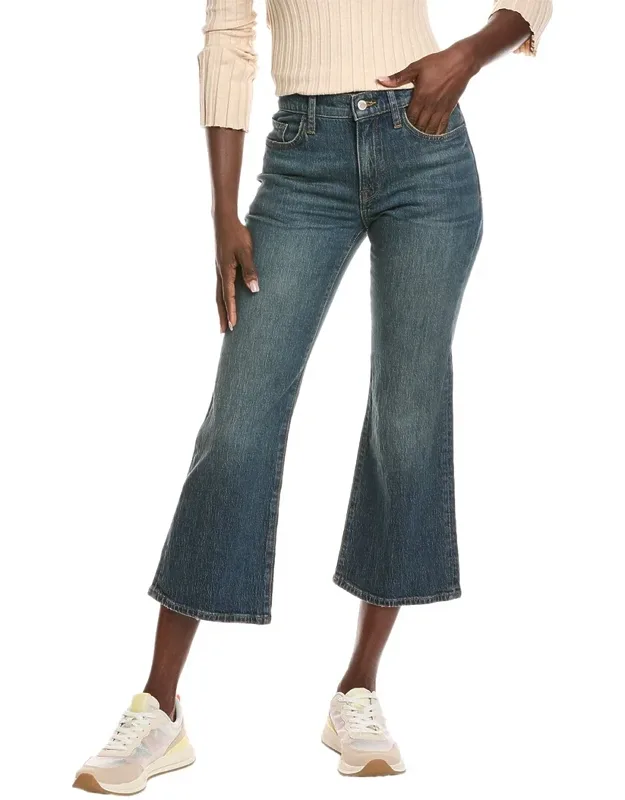 Margaret Malibu Vintage Indigo Crop Flare Jeans
