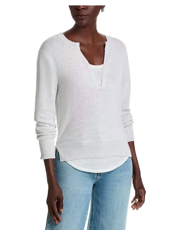 Layered V-neck Sweater