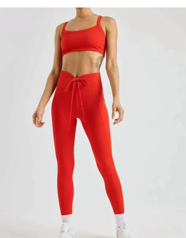 Ribbed Football Leggings