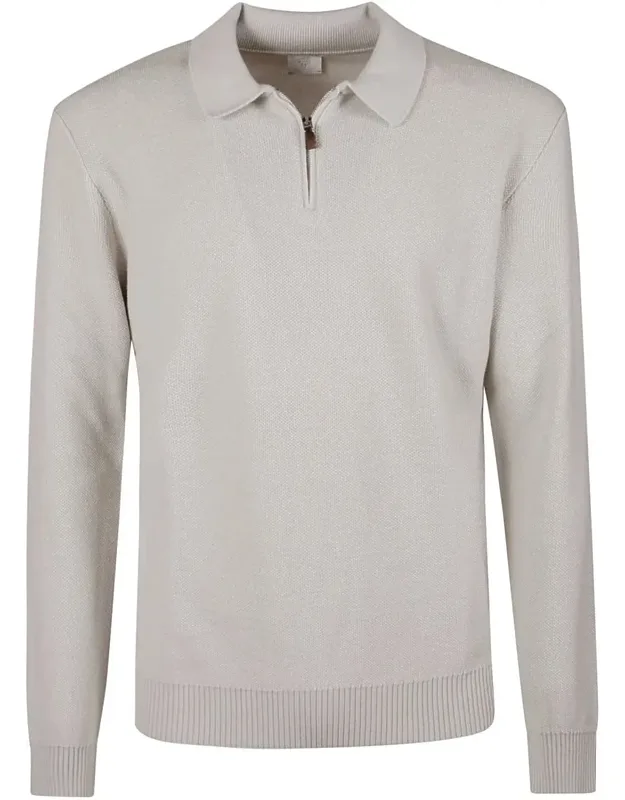 Sweater Half Zip Polo Neck