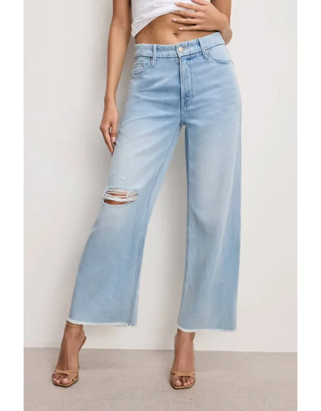 Weightless Skate Wide Cropped Jeans