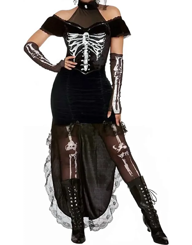 Madame Skeleton Costume Dress
