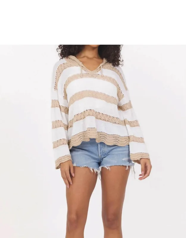 Stripe Hooded Sweater