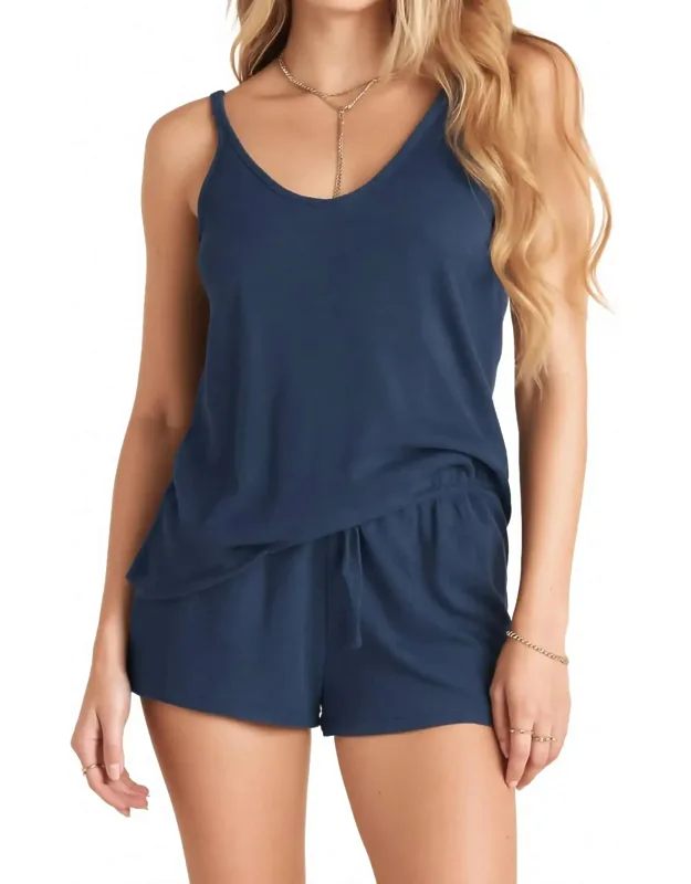 Double V Neck Tunic Tank Top