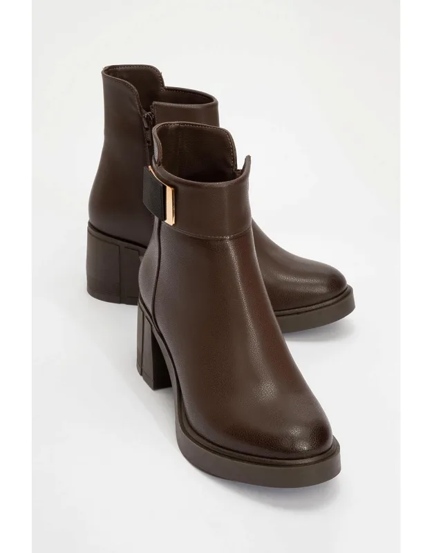 Rashe Block Heel Zip Boots