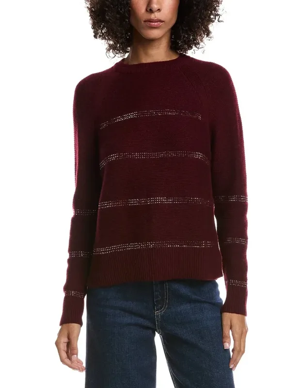Crystal Wool & Cashmere-blend Raglan Sweater