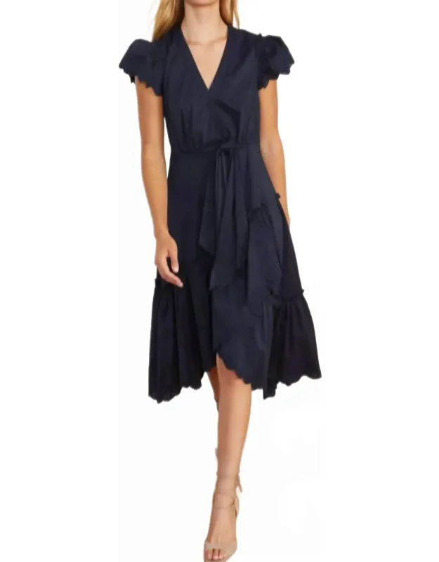 V-neck Midi Dress