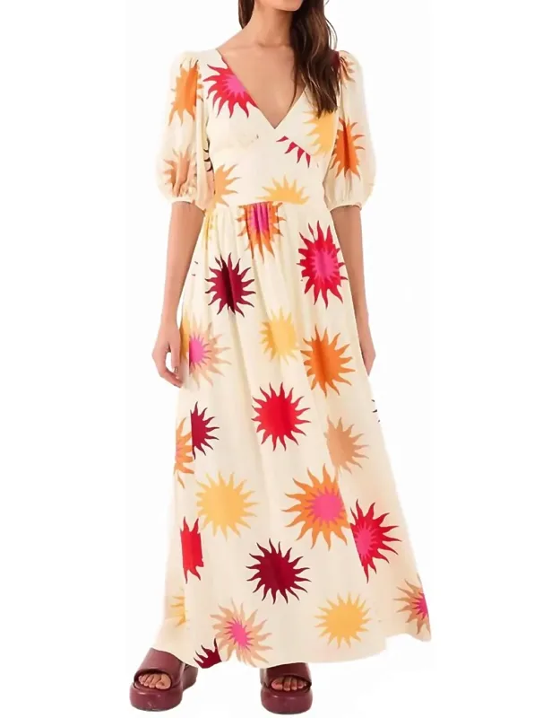 Cali Print Maxi Dress
