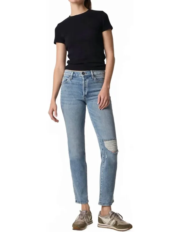 High Rise Straight Leg Jeans