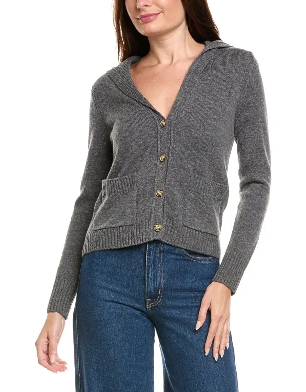 Sailor Collar Wool & Cashmere-blend Cardigan