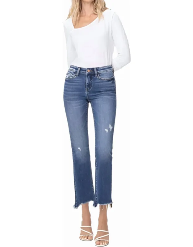 Mid Rise Crop Bootcut Jeans
